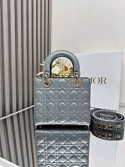 Dior Small Lady Dior My ABCDior Bag Black Cannage Lambskin size 20x8.5x17cm - 2