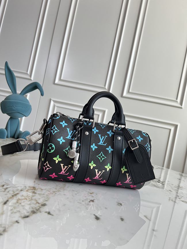 Louis Vuitton LV Speedy 25 Bag Black M13935 size 25x15x11cm - 1