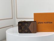Romy Card Holder in reverse monogram 12x8x0.8 cm - 1