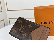 Romy Card Holder in reverse monogram 12x8x0.8 cm - 5