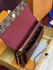 Louis Vuitton Vavin Damier Ebene Canvas Brown size 19x12.5x4 cm - 6