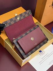 Louis Vuitton Vavin Damier Ebene Canvas Brown size 19x12.5x4 cm - 4