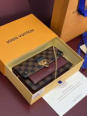 Louis Vuitton Vavin Damier Ebene Canvas Brown size 19x12.5x4 cm - 3