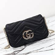 Gucci GG Marmont mini shoulder bag in black leather size 16.5×9.5×4.5 cm - 6