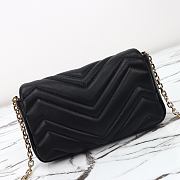 Gucci GG Marmont mini shoulder bag in black leather size 16.5×9.5×4.5 cm - 5