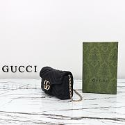 Gucci GG Marmont mini shoulder bag in black leather size 16.5×9.5×4.5 cm - 2