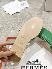 Hermès Oran Sandals Green - 6
