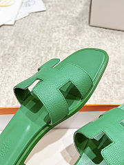 Hermès Oran Sandals Green - 5