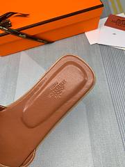 Hermès Oran Sandals Brown - 5