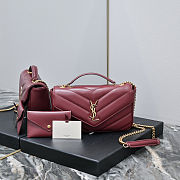 YSL Loulou Medium Chevron-quilted Lambskin Bag Size 24 x 14 x 6cm - 1