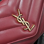 YSL Loulou Medium Chevron-quilted Lambskin Bag Size 24 x 14 x 6cm - 5