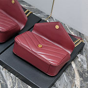 YSL Loulou Medium Chevron-quilted Lambskin Bag Size 24 x 14 x 6cm - 4