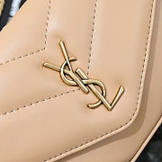 YSL Loulou in lambskin in Beige Size 20 x 12 x 5cm - 6