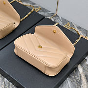 YSL Loulou in lambskin in Beige Size 20 x 12 x 5cm - 5