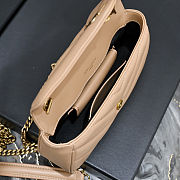 YSL Loulou in lambskin in Beige Size 20 x 12 x 5cm - 4