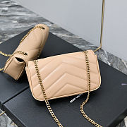 YSL Loulou in lambskin in Beige Size 20 x 12 x 5cm - 2