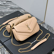 YSL Loulou in lambskin in Beige Size 20 x 12 x 5cm - 3