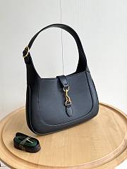 Gucci Jackie 1961 medium bag in black leather Size 27.5x19x4cm - 6