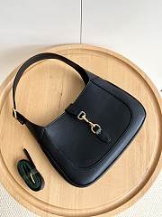 Gucci Jackie 1961 medium bag in black leather Size 27.5x19x4cm - 2