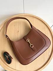 Gucci Jackie 1961 medium bag in brown leather Size 27.5x19x4cm - 5