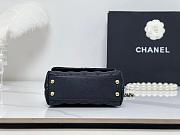 CHANEL CC Caviar Quilted Extra Mini Coco Top Handle Flap Black Bag  - 6