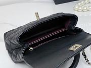 CHANEL CC Caviar Quilted Extra Mini Coco Top Handle Flap Black Bag  - 2