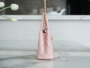 Chanel Small Kelly Shopper Light Pink Calfskin Brushed Gold Hardware - 5