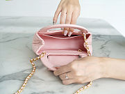 Chanel Small Kelly Shopper Light Pink Calfskin Brushed Gold Hardware - 3
