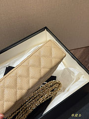 Chanel Caviar Vanity Case in Beige with Gold Hardware Size 20x12cm - 6