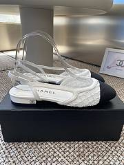 Chanel 22C White Slingback - 6