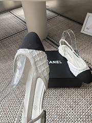 Chanel 22C White Slingback - 5