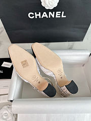 Chanel Slingback Tweed Multicolour Flats - 5