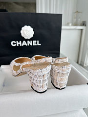 Chanel Slingback Tweed Multicolour Flats - 3