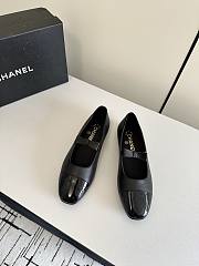 Chanel Black Mary janes leather ballet flats - 1