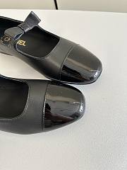 Chanel Black Mary janes leather ballet flats - 2