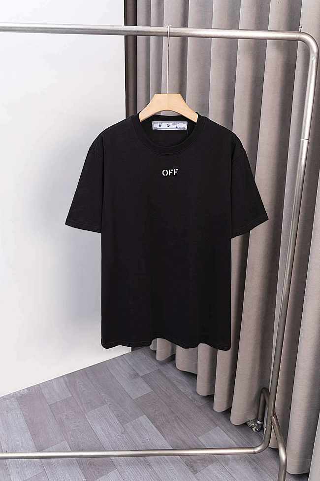 Off White Arrow Skate Regular Fit T-Shirt Black - 1