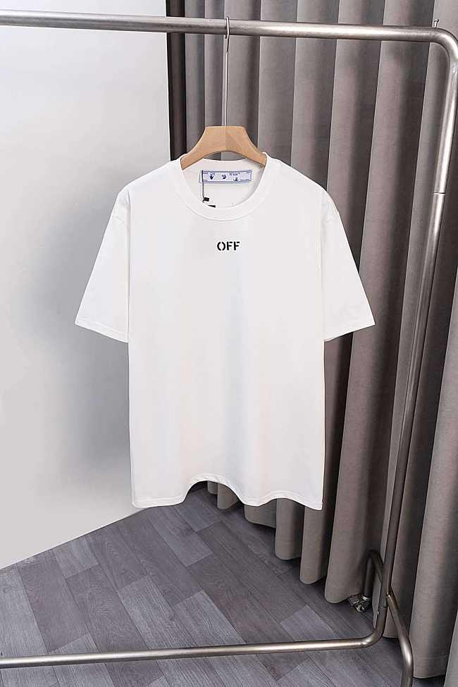 Off White Arrow Skate Regular Fit T-Shirt White - 1