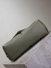 YSL Loulou ffer quilted lambskin chain bag in wheat green gold hardware - 2