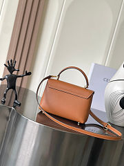 CELINE TEEN NINO BAG IN SUPPLE GRAINED CALFSKIN - TAN Size 20 x 13 x 8cm - 4