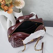 Chanel Small Bowling Bag Size 22 x 18 x 8cm - 2