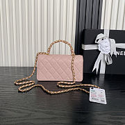 Chanel Grained Shiny Calfskin & Gold-Tone Metal Light Pink - 4
