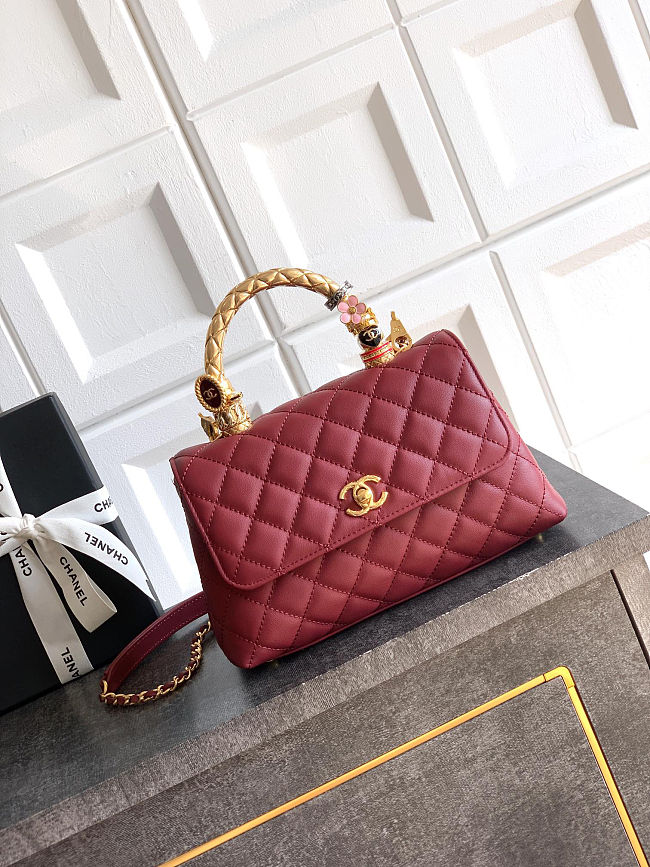 Chanel Coco Handle Red Size 23cm - 1