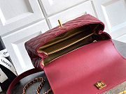 Chanel Coco Handle Red Size 23cm - 5