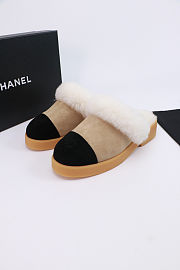 Chanel Shearling Sheepskin Mules - 1