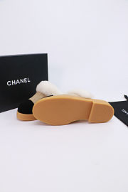Chanel Shearling Sheepskin Mules - 6