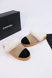 Chanel Shearling Sheepskin Mules - 5