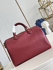 LV Speedy Soft 30 Plum Calfskin leather Size 30 x 21 x 17cm  - 6