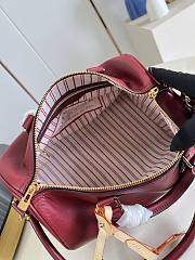 LV Speedy Soft 30 Plum Calfskin leather Size 30 x 21 x 17cm  - 5