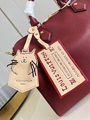 LV Speedy Soft 30 Plum Calfskin leather Size 30 x 21 x 17cm  - 4