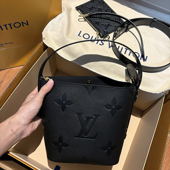 LV All In BB Monogram Empreinte Leather Black M13480 Size 16 x 18 x 12 cm - 1